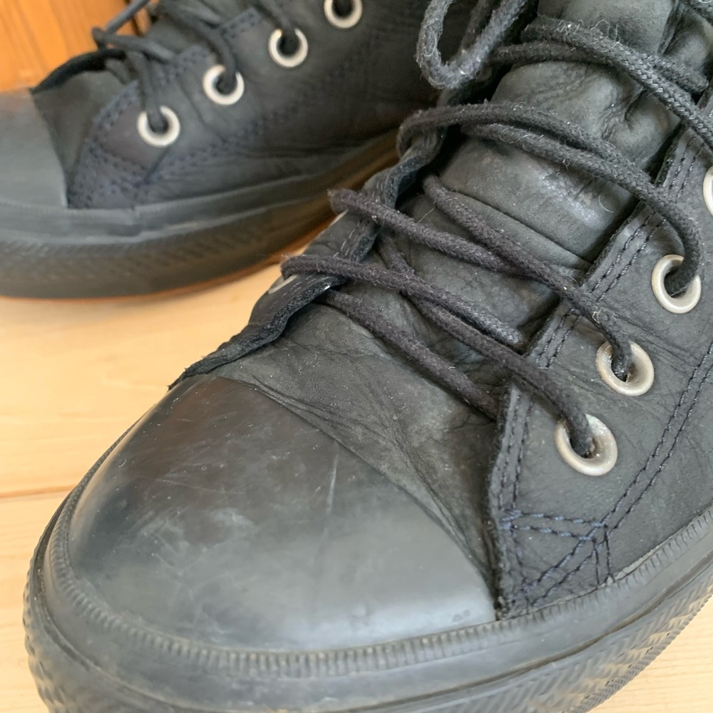 Converse Chuck Taylor All Star Men’s 
Waterproof Nubuck Boots in Black-Rare - Picture 5 of 16